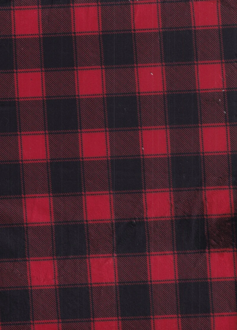 Christmas Softie Red Buffalo Check on Black