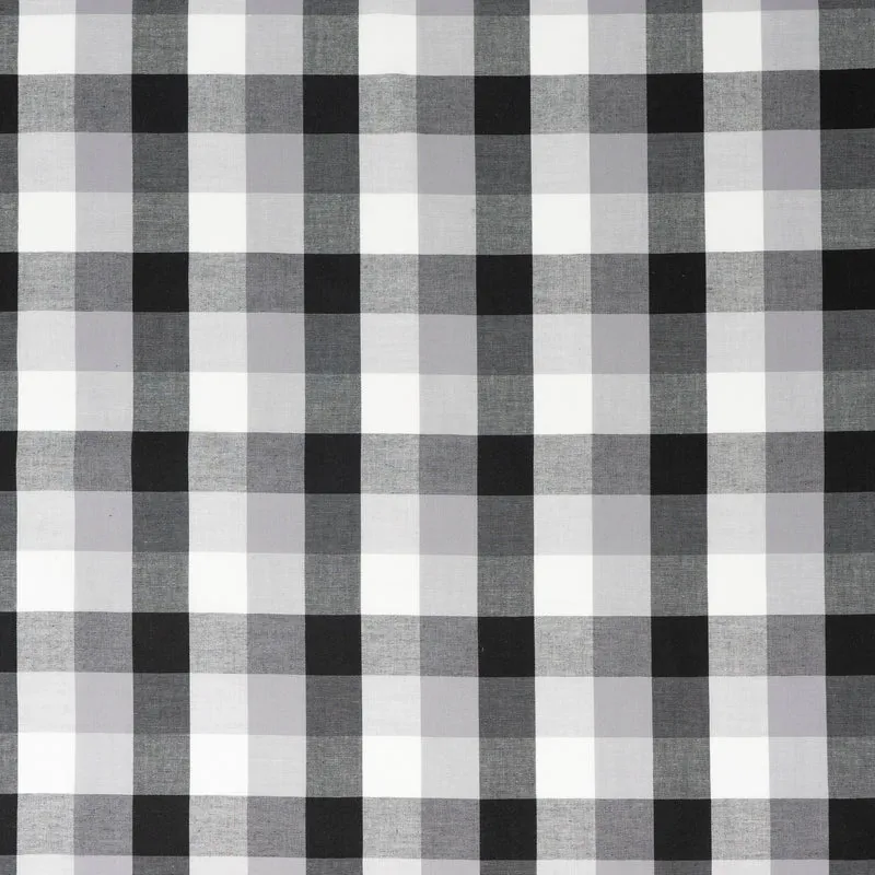 Stitch & Sparkle 100% Cotton, 44" Wide, Cut by the Yard, 1" Gingham Onyx
