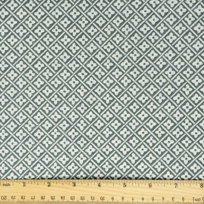 Stitch & Sparkle 100% Cotton, 44" Wide, Cut by the Yard, Steel