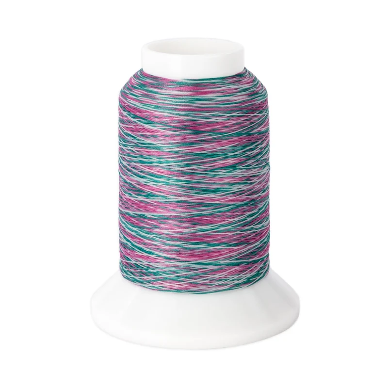 Woolly Nylon #VA101 - Pink & Green Variegated Cone