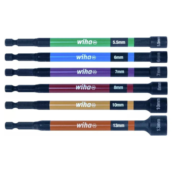 Juego Llaves Vaso Magnéticas Wiha 150mm Colores | Ref. 47035