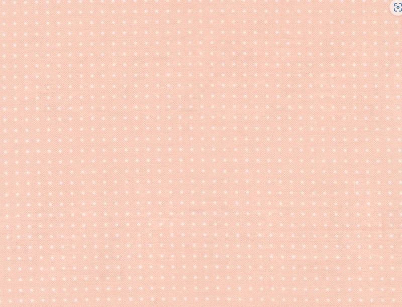 Pin White Dots on Light Pink 100% Cotton Fabric Novelty