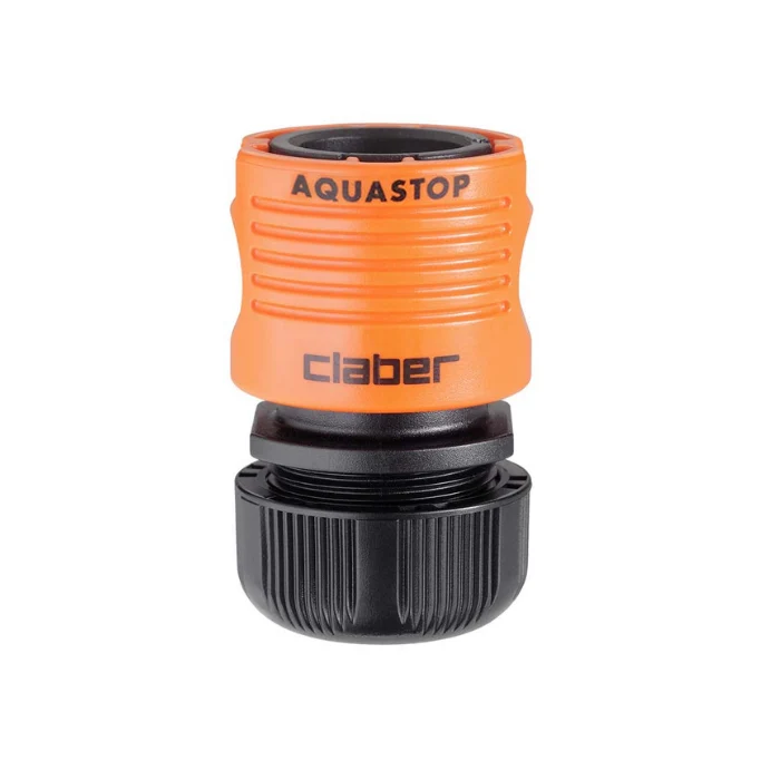 Conector Manguera Claber Aquastop 3/4" | Empalme Rápido | 8605