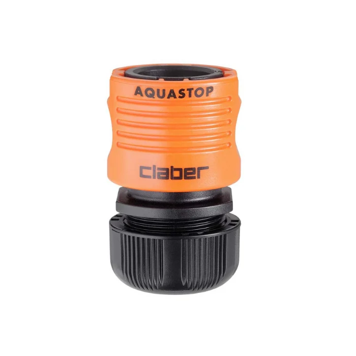 Conector Manguera Claber Aquastop 1/2" | Empalme Rápido | 8603