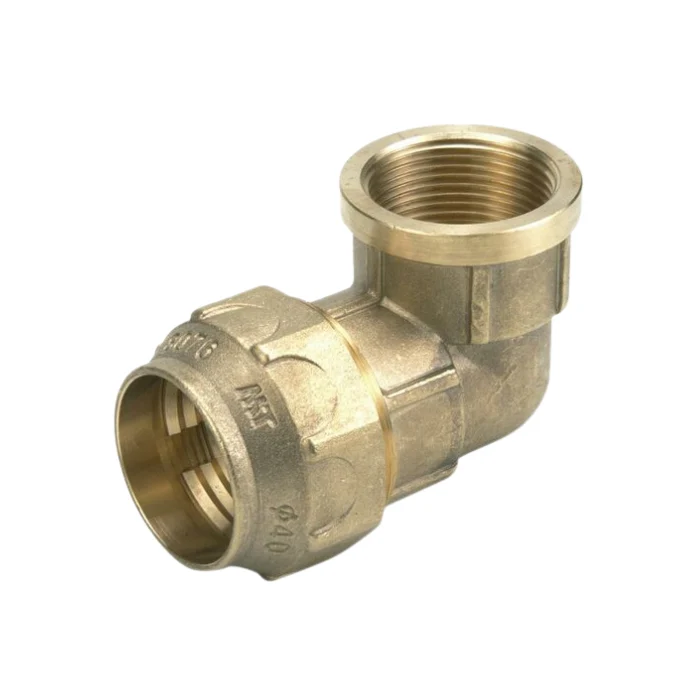 Codo 90º Hembra Latón Compresión para Tubo PE | MT 88150