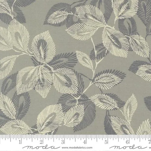 Light Blue Arabesque Palm Sky Cotton 44"/45" Fabric Per Yard