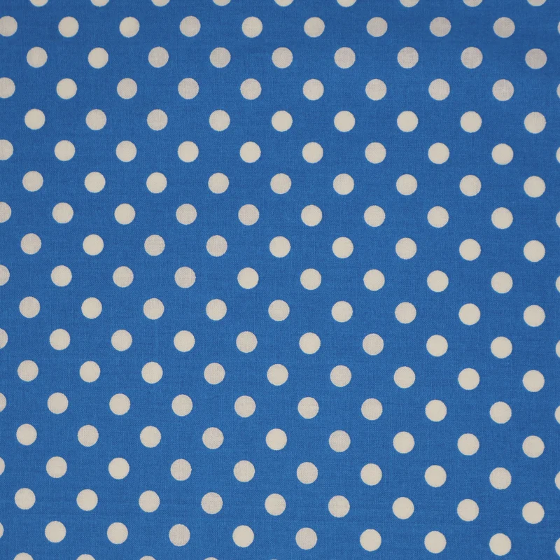 Stitch & Sparkle 100% Cotton, 44" Wide, Cut by the Yard, Big Dots Lagoon