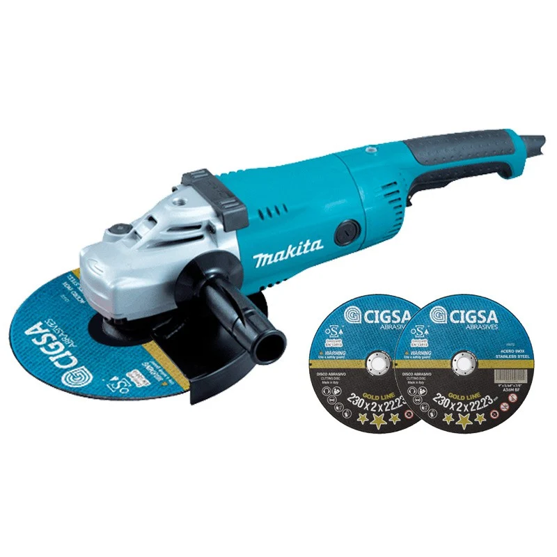 AMOLADORA MAKITA GA9020R + 100 DISCOS CIGSA 230X1,9