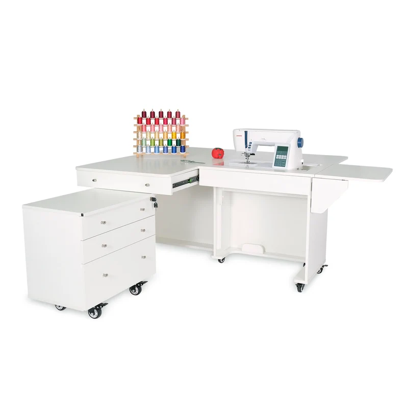 Kangaroo & Joey Sewing Cabinet Ash White