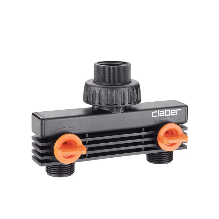 Toma de 2 Vías Claber Rosca 3/4" Macho | Distribuidor | 8589