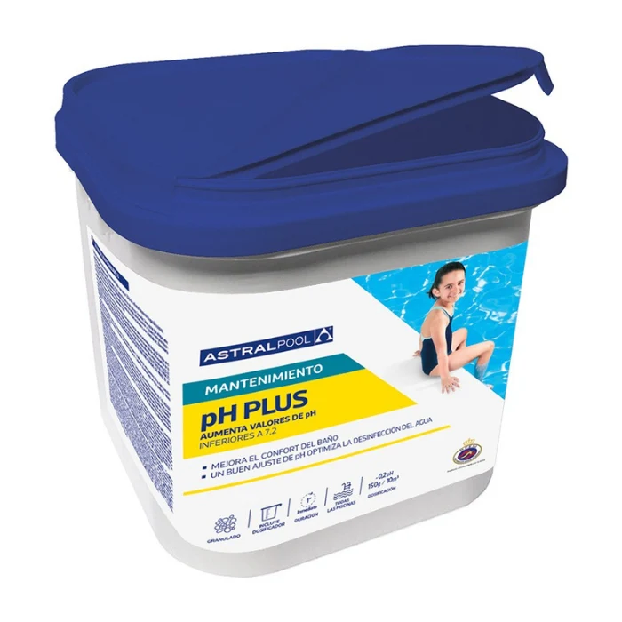 Incrementador de pH Plus Sólido AstralPool 5 Kg | Sube el pH