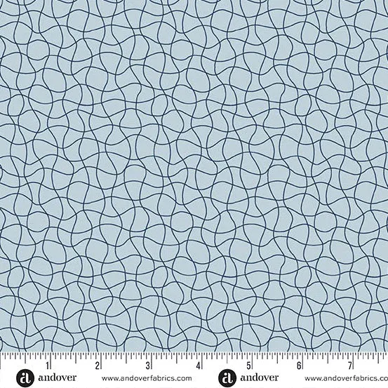 Wedgewood Drift Net Coastal Walk 108" Cotton Wideback Fabric per yard