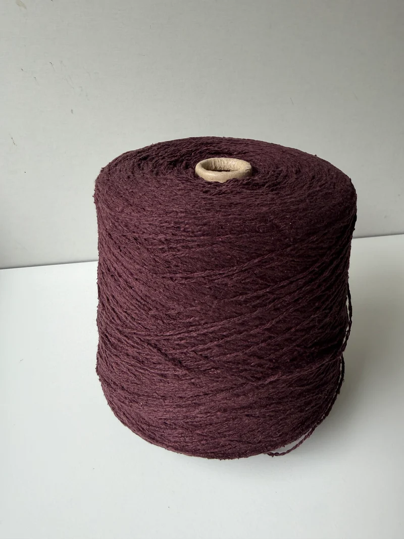Seta Bourette Purple Chocolate