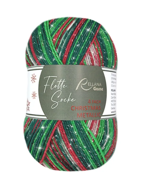 Flotte Socke Navidad Metálico