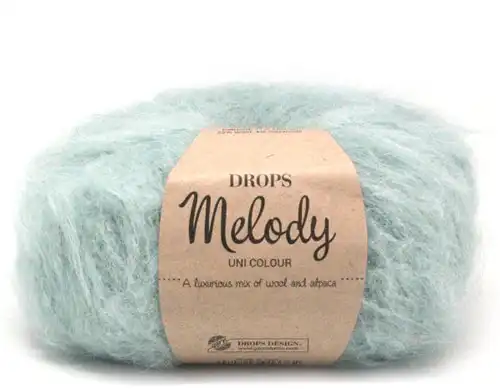 DROPS Melody Uni Colour 09 verde mar claro