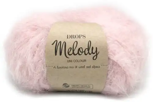 DROPS Melody Uni Colour 06 rosa empolvado