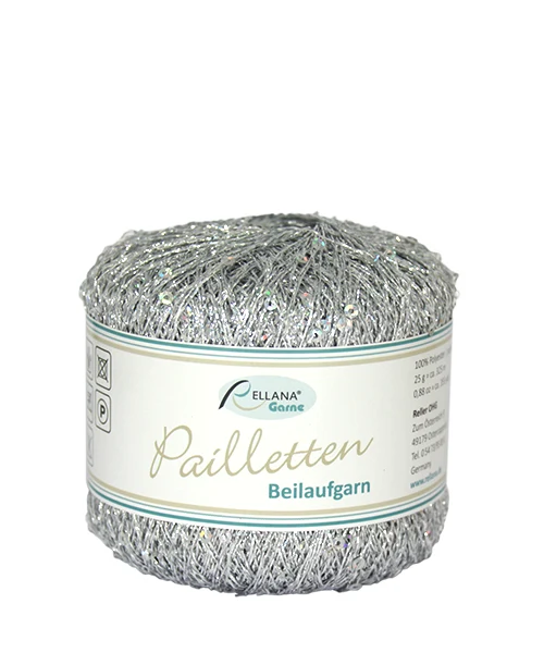 Hilo brillante plateado