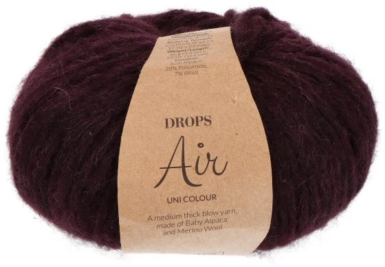 DROPS Air Uni Colour 58 uva oscura