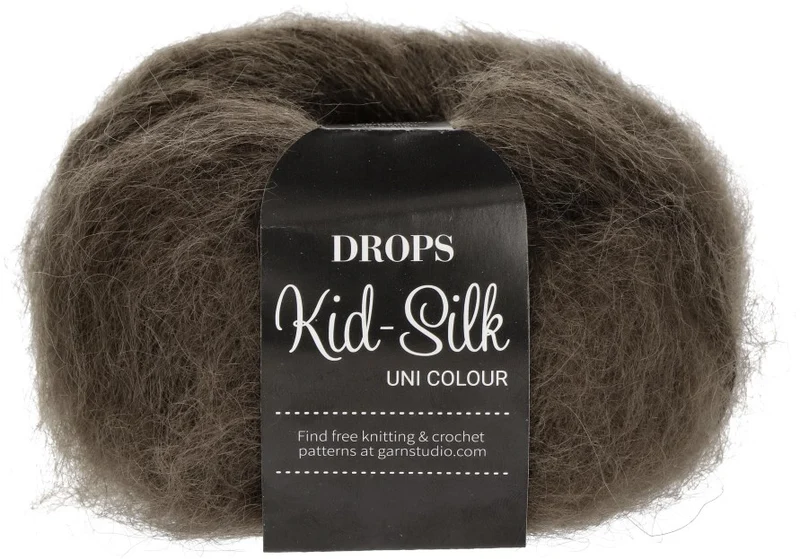 DROPS Kid-Silk Uni Colour 15 marrón oscuro