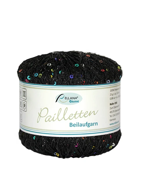 Lentejuelas multicolores negras Twinkle Thread