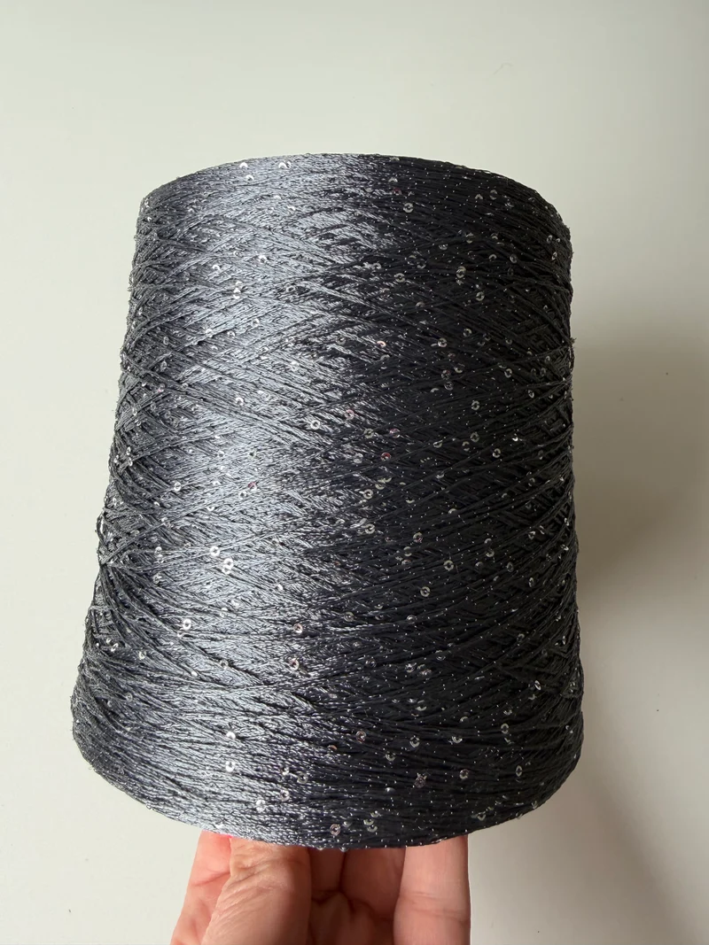 Lentejuelas micro, grafito, cono de 1100 gr