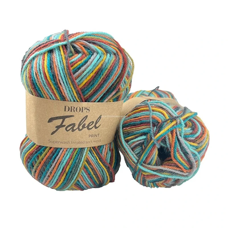 DROPS Fabel Print 928 resplandor