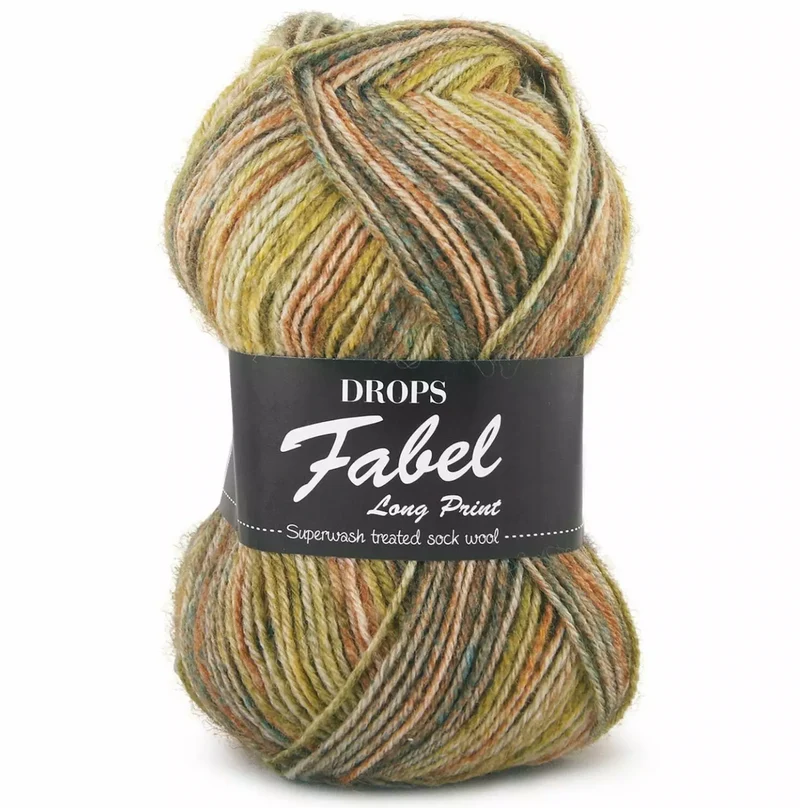 DROPS Fabel Long Print 650 bosque
