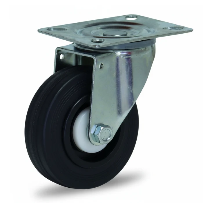 Rueda Gayner Inox 100mm | Ref. 34-102/22 | Goma Blanda | Carga 70kg
