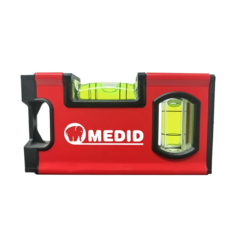 Mini nivel magnético de aluminio MEDID 10 cm 2 burbujas