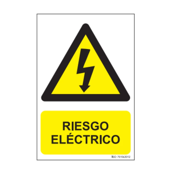 Señal PVC Riesgo Eléctrico | 210 x 300 mm | Alta Visibilidad