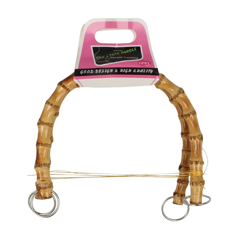 Asa de bolso bambú 17 cm natural
