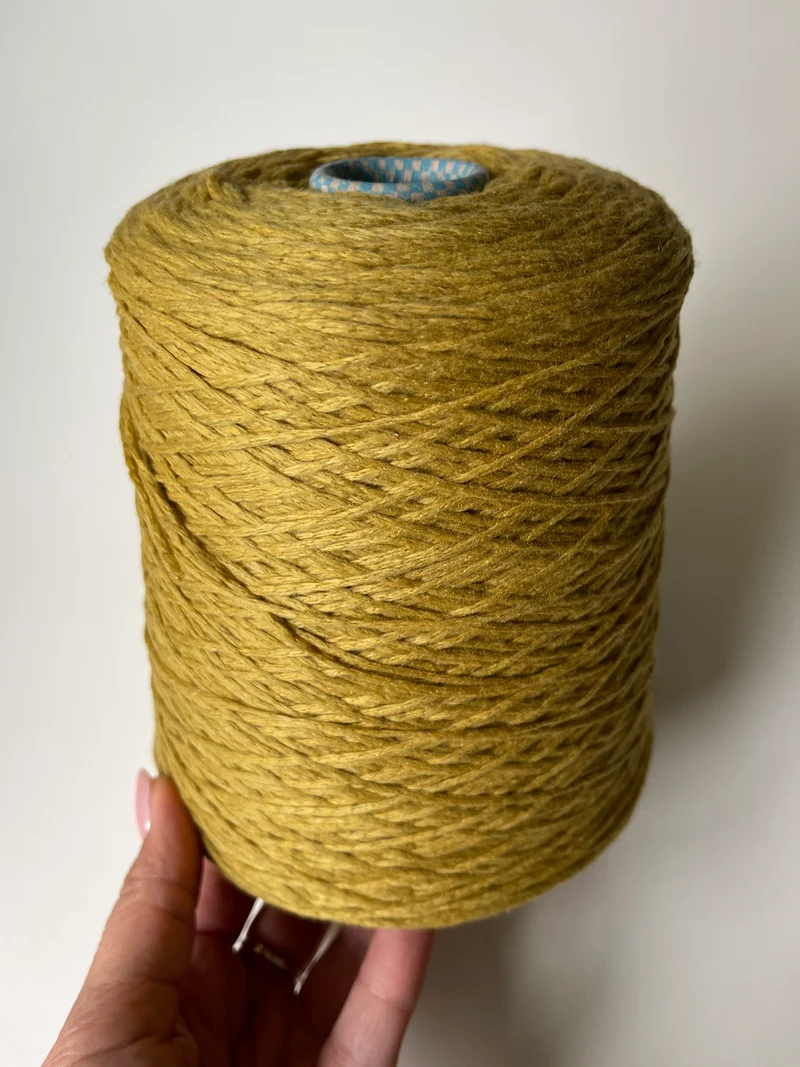 Piuma Cariaggi 100% Cachemira Italiana, Mostaza, 50 gr
