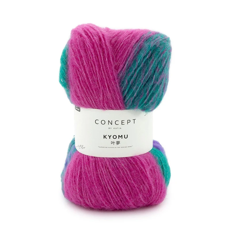 Concepto Kyomu 301 Fucsia-Azul agua-Lila