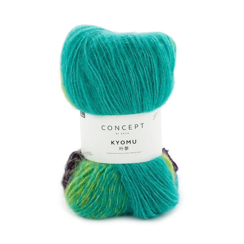 Concepto Kyomu 300 Berenjena-Verde blanquecino