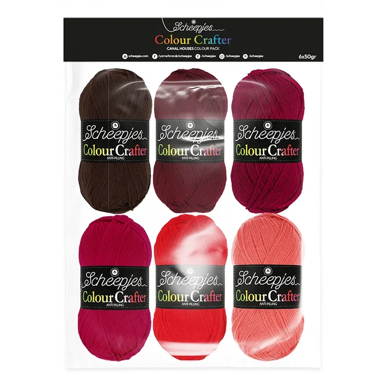 Paquete de colores Colour Crafter 6 x 50 g, Canal Houses