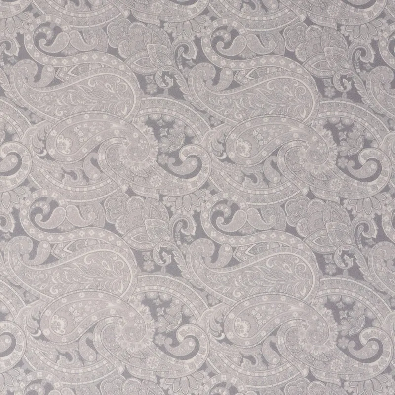 Roc-lon 100% Cotton, 108" Wide, Quilt Backing, Paisley Grey, Cut By Yard
