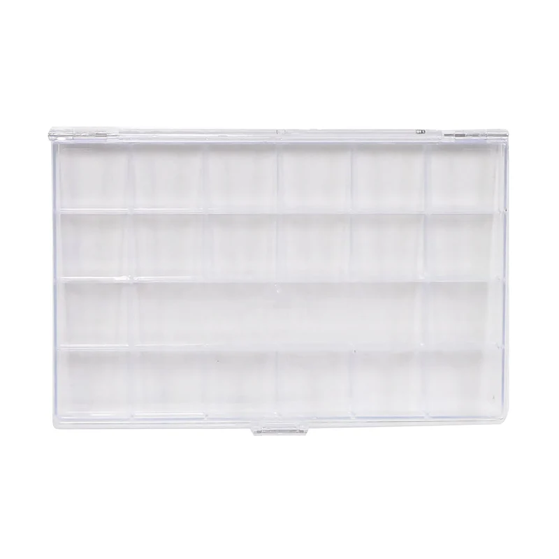Everything Mary 21-Compartment Storage Box – Clear Organizer for Small Craft Supplies