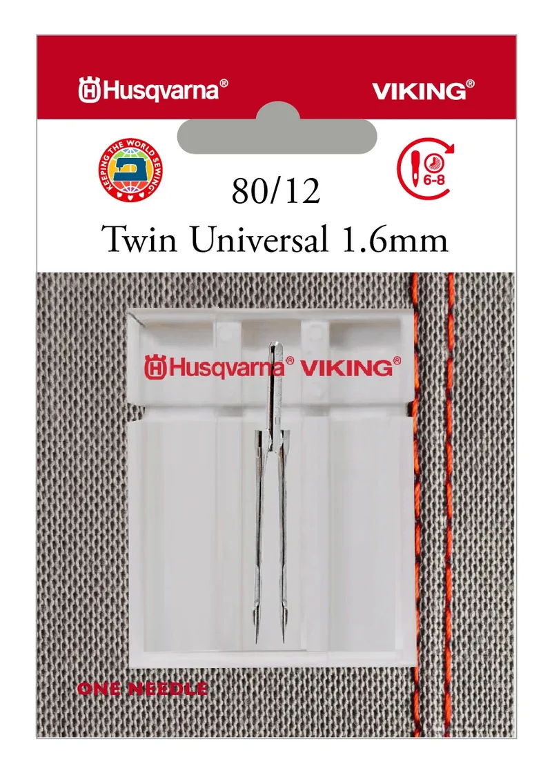 HUSQVARNA® VIKING® Twin Universal 1.6mm Needle Size 80/12