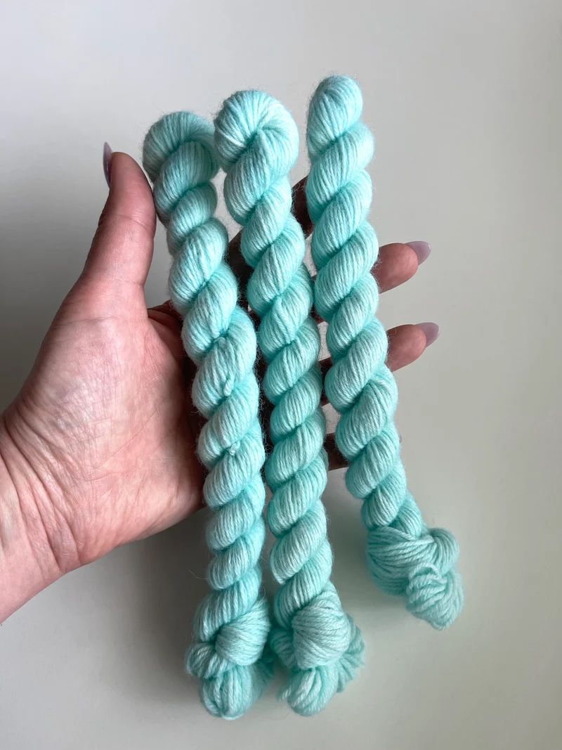 Campos de tulipanes: mini azul Tiffany