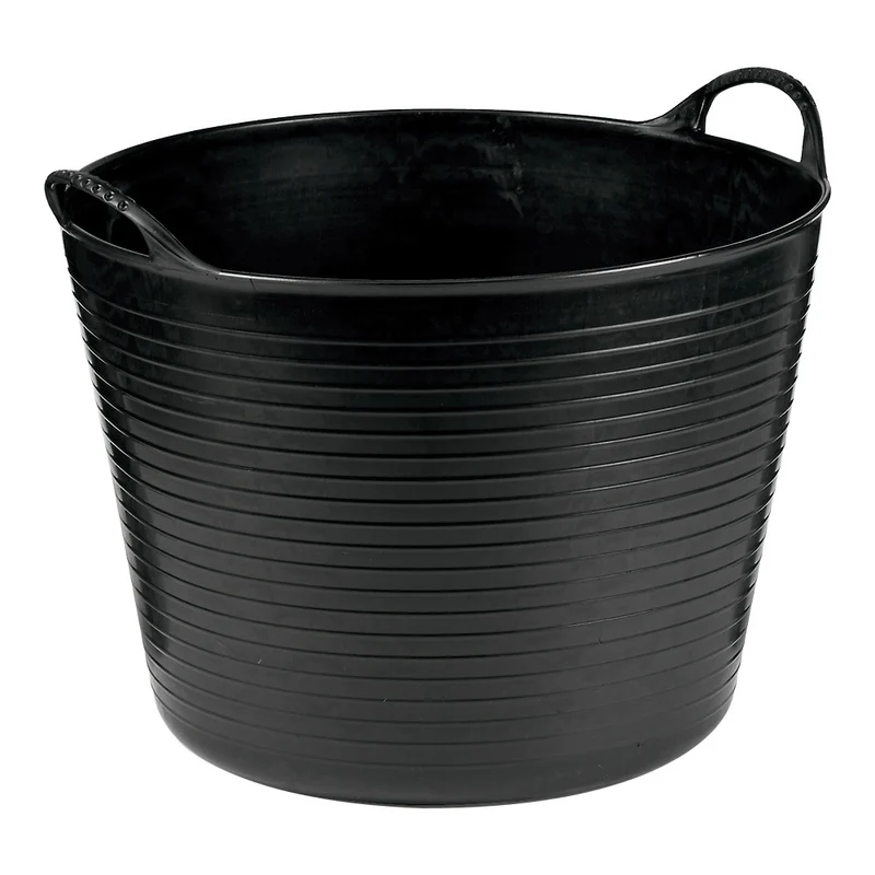 Capazo flexible de polipropileno negro 38L 77293