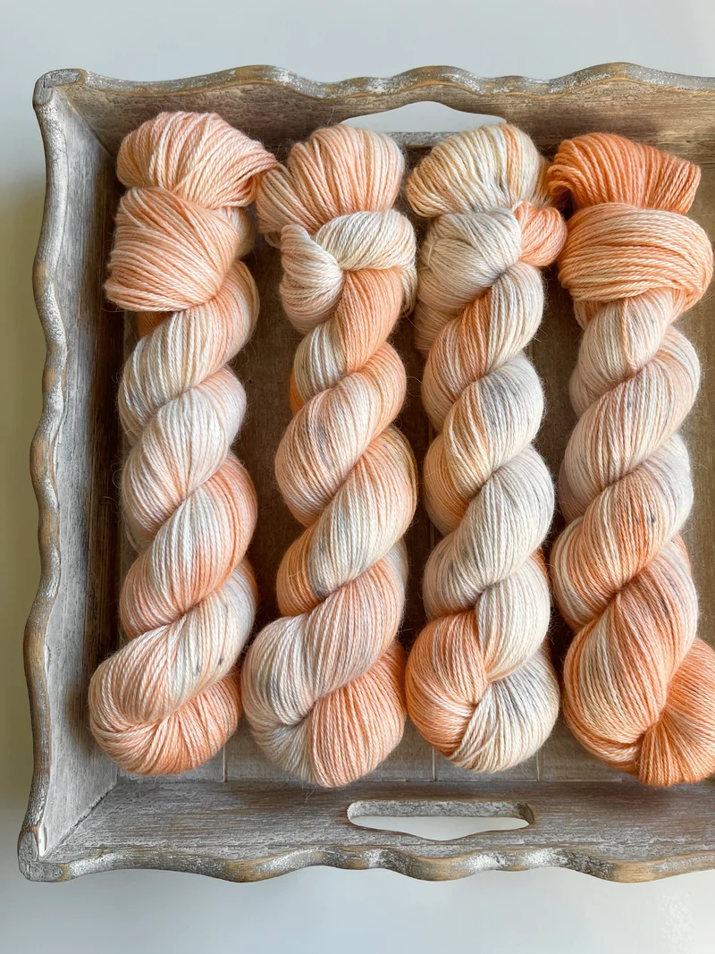 Seda de alpaca: Apricot Fog
