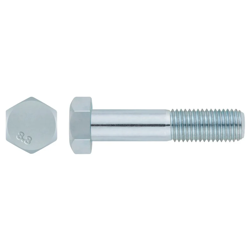 Tornillo hexagonal DIN-931 Acero 8.8 zincado