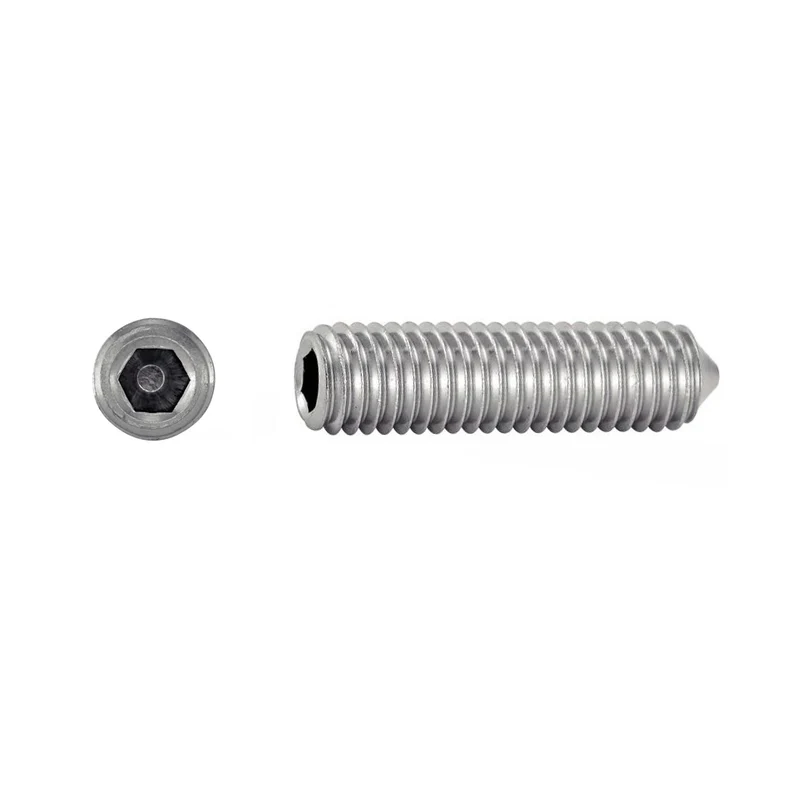 Espárrago allen punta cónica Acero Inoxidable A-2 D-914