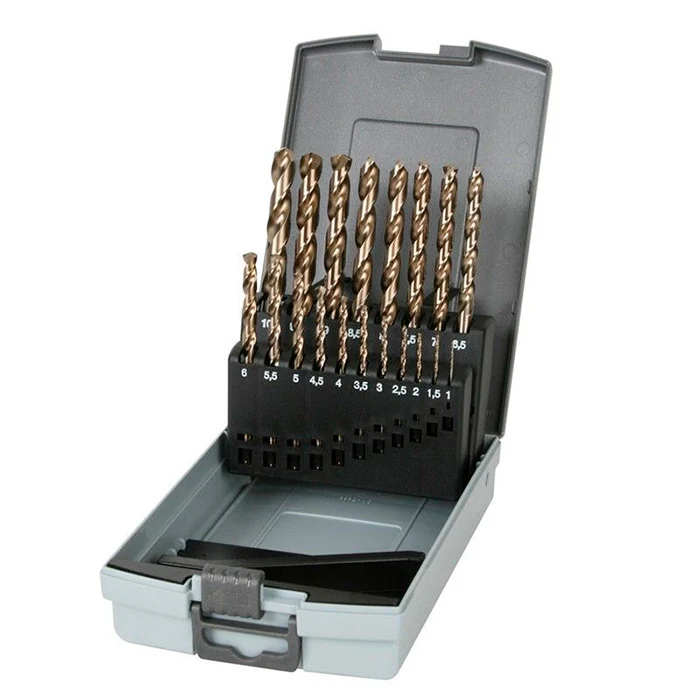 Juego de 5 Brocas MULTI STEP POINT HSS-5%CO Ø4-5-6-8-10