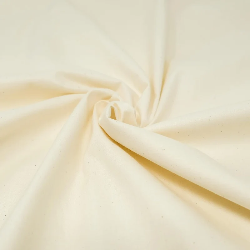 Roc-lon 47/48" Wide 100% Cotton Nature Premium Quality Muslin Unbleached, Cut by Yard, Off-White