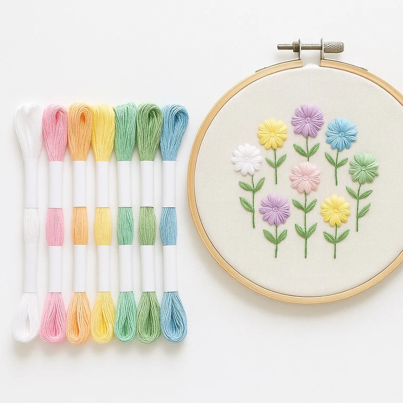 Hilo Mouliné – Pack 8 Madejas Colores Pastel