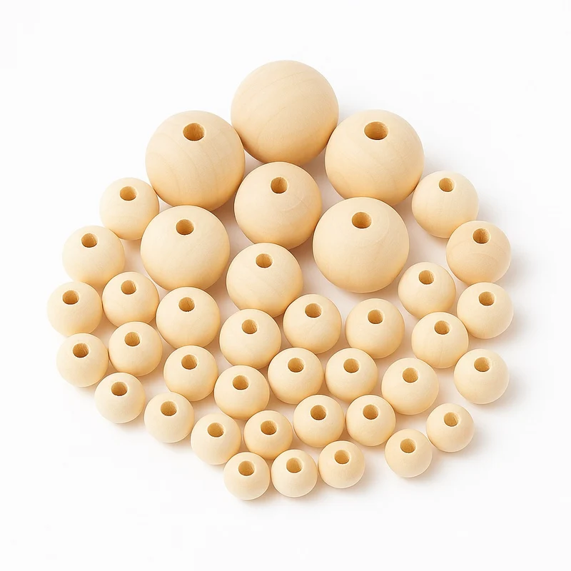 Pack Cuentas Naturales XXL — Madera | Macramé
