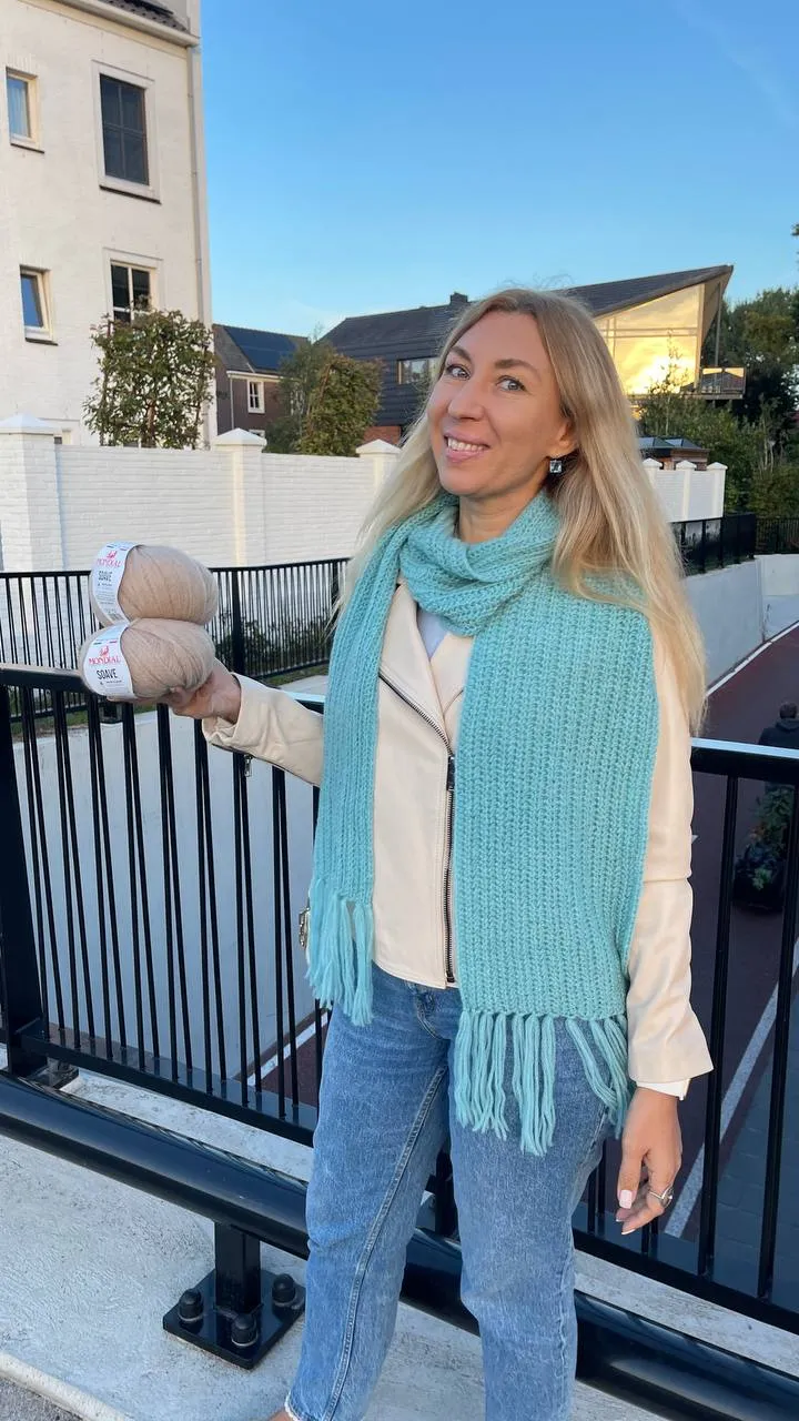 Patrón de crochet gratuito 'Bufanda Soave'