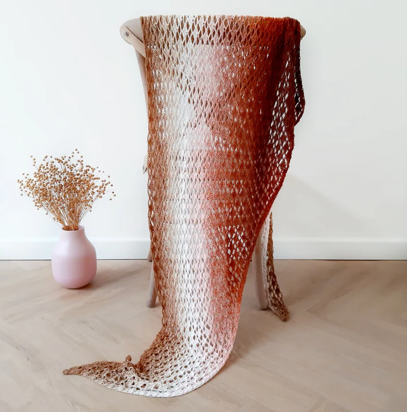 Patrón de crochet 'Stole Sweet Summer' de Linda Daas