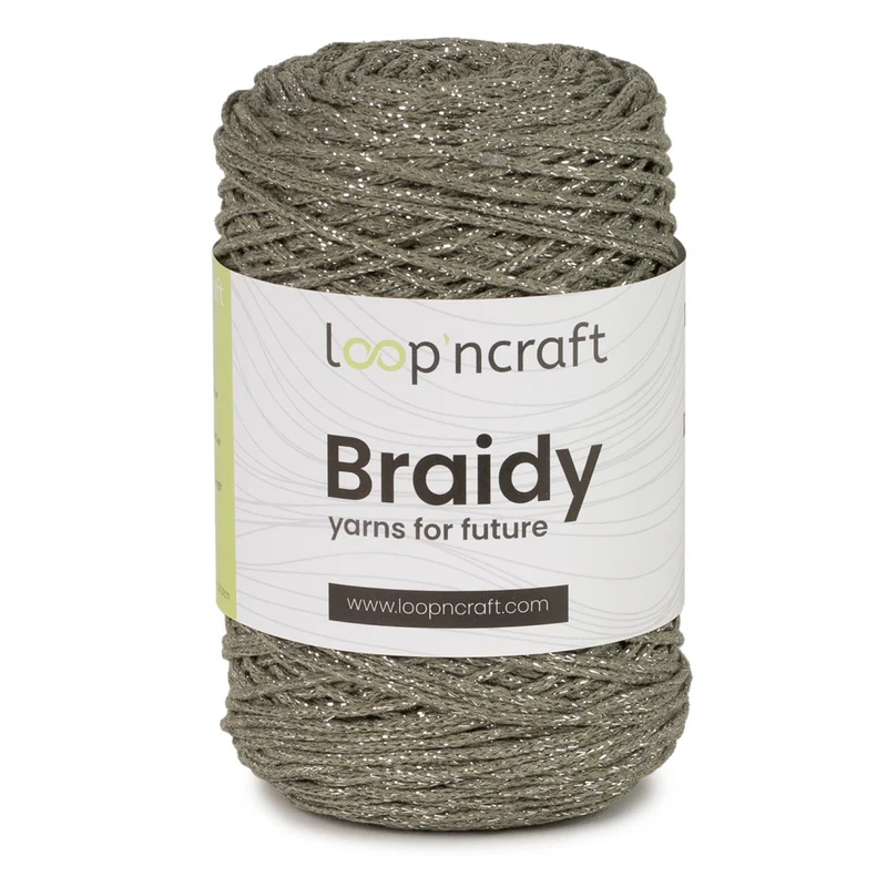 Cordino Brady Cachi e Lurex Argento 250gr